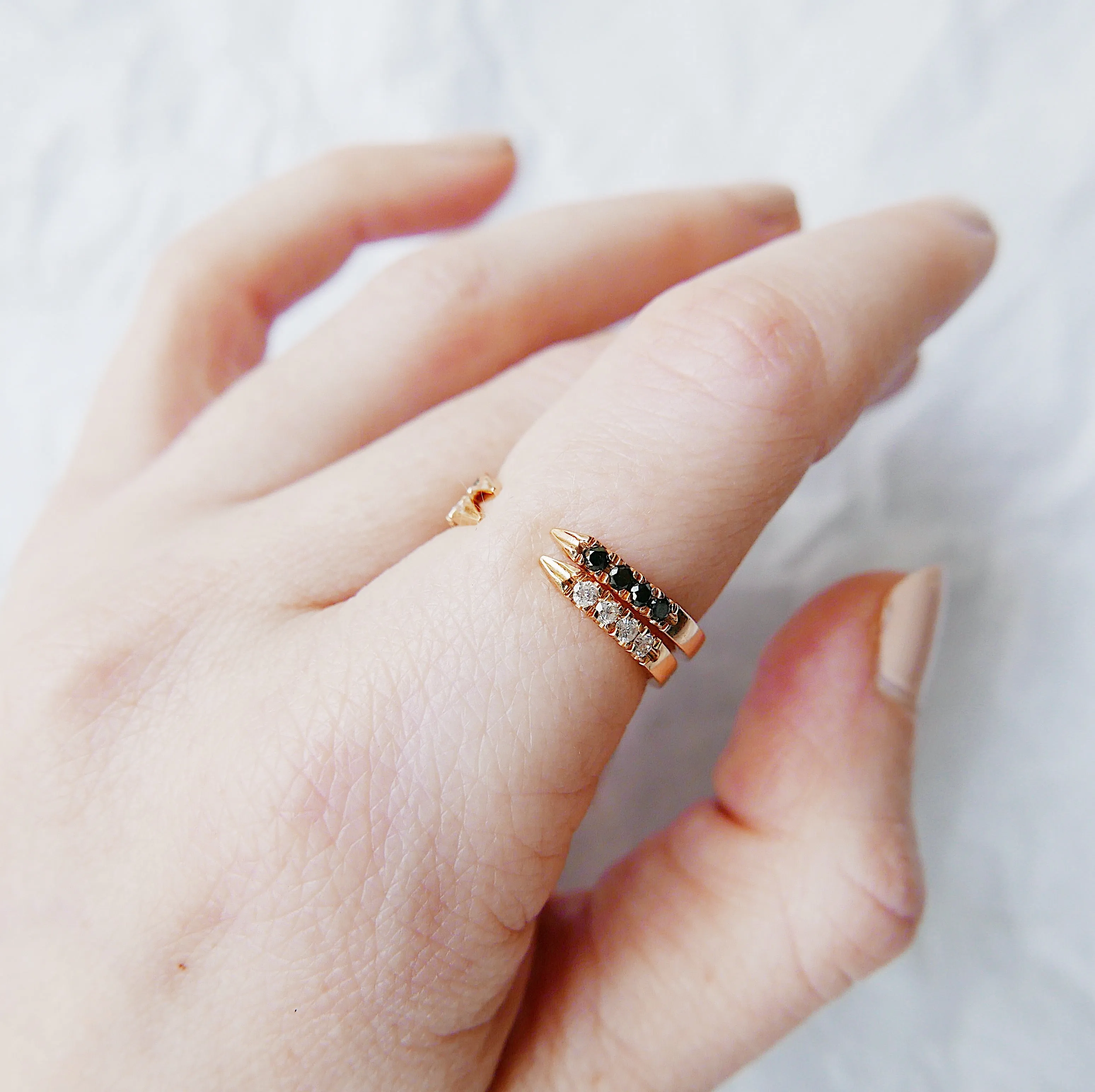 On Pointe Diamond Ring