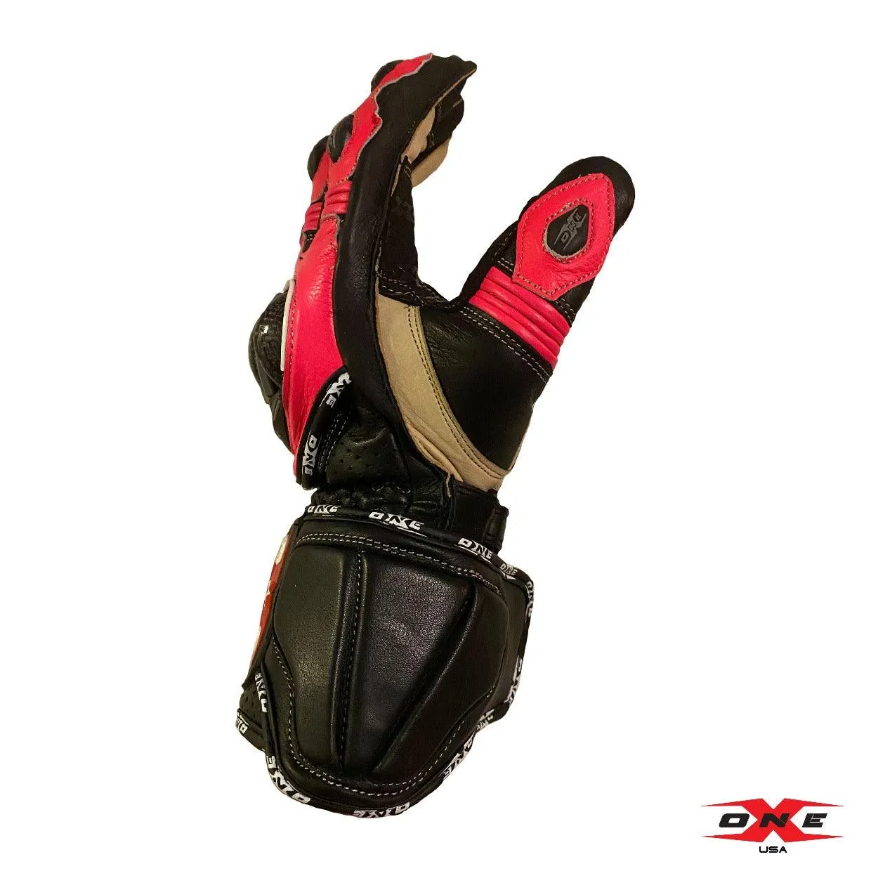 OneX USA Pro Race Gloves - Fluor Pink