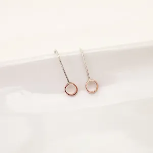 Open Circle Minimalist in Copper - Earrings