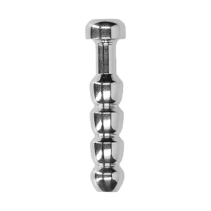 Ouch Urethral Sounding Stainless Steel Silver Ridged Plug