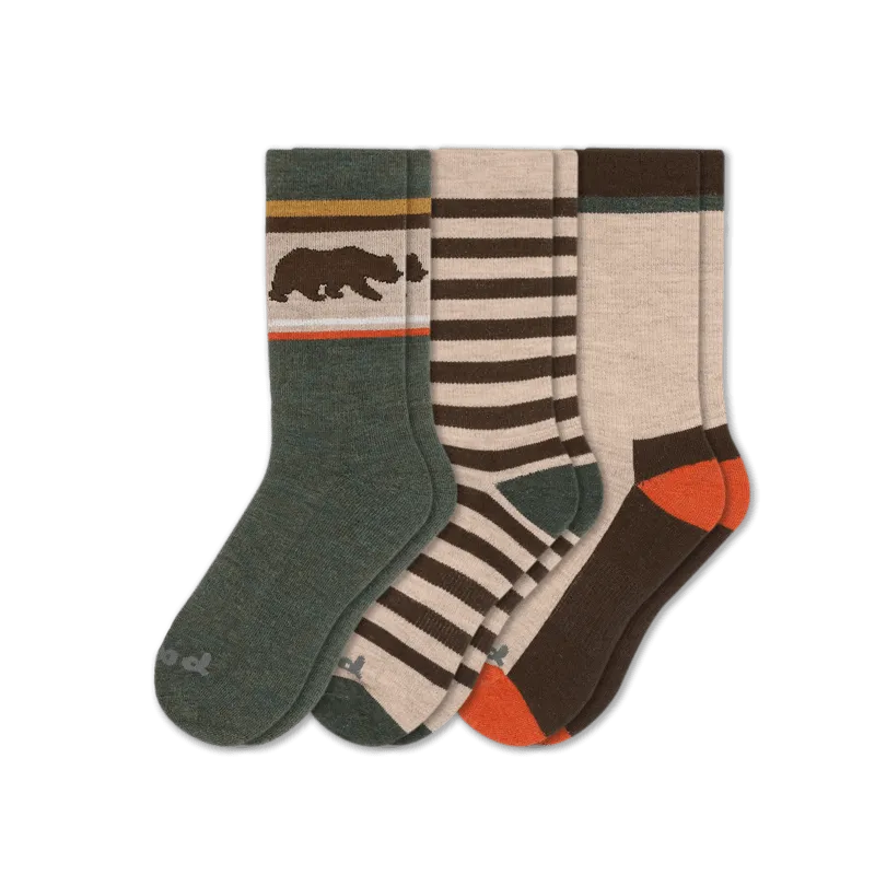 Pacas Mens Alpaca Crew Socks 3-Pack