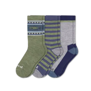 Pacas Mens Alpaca Crew Socks 3-Pack