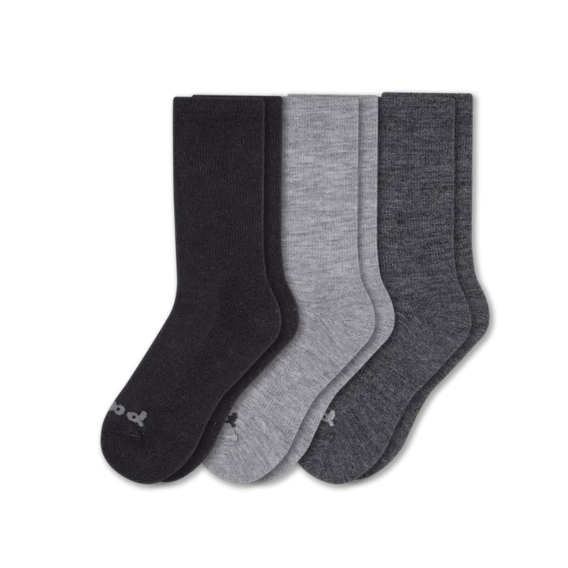 Pacas Mens Alpaca Crew Socks 3-Pack