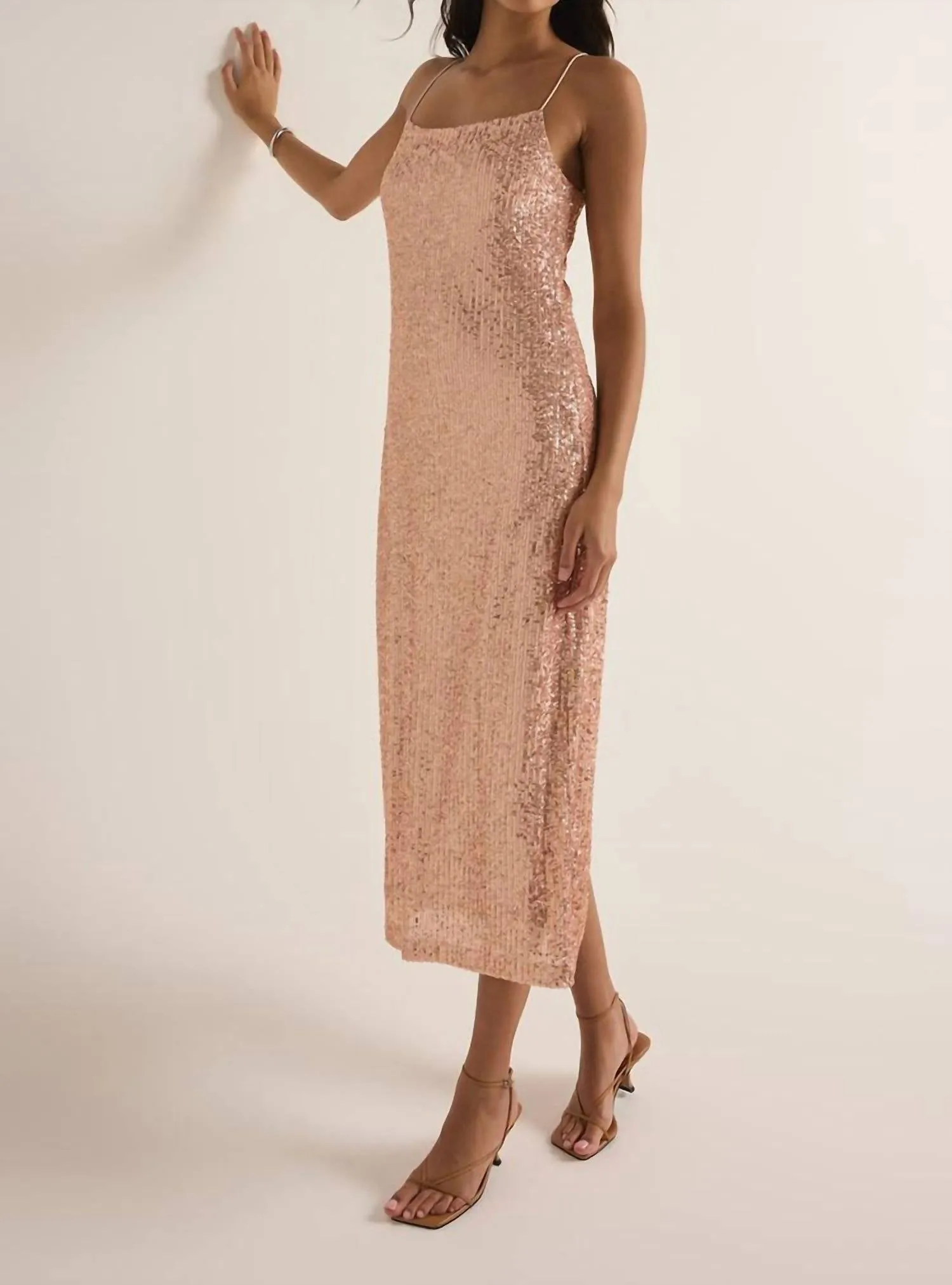 Paulina Sequin Midi Dress