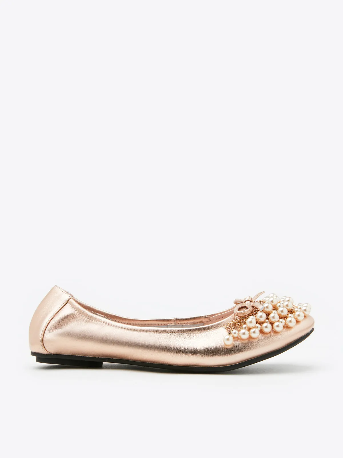Pearl Embellished Flats