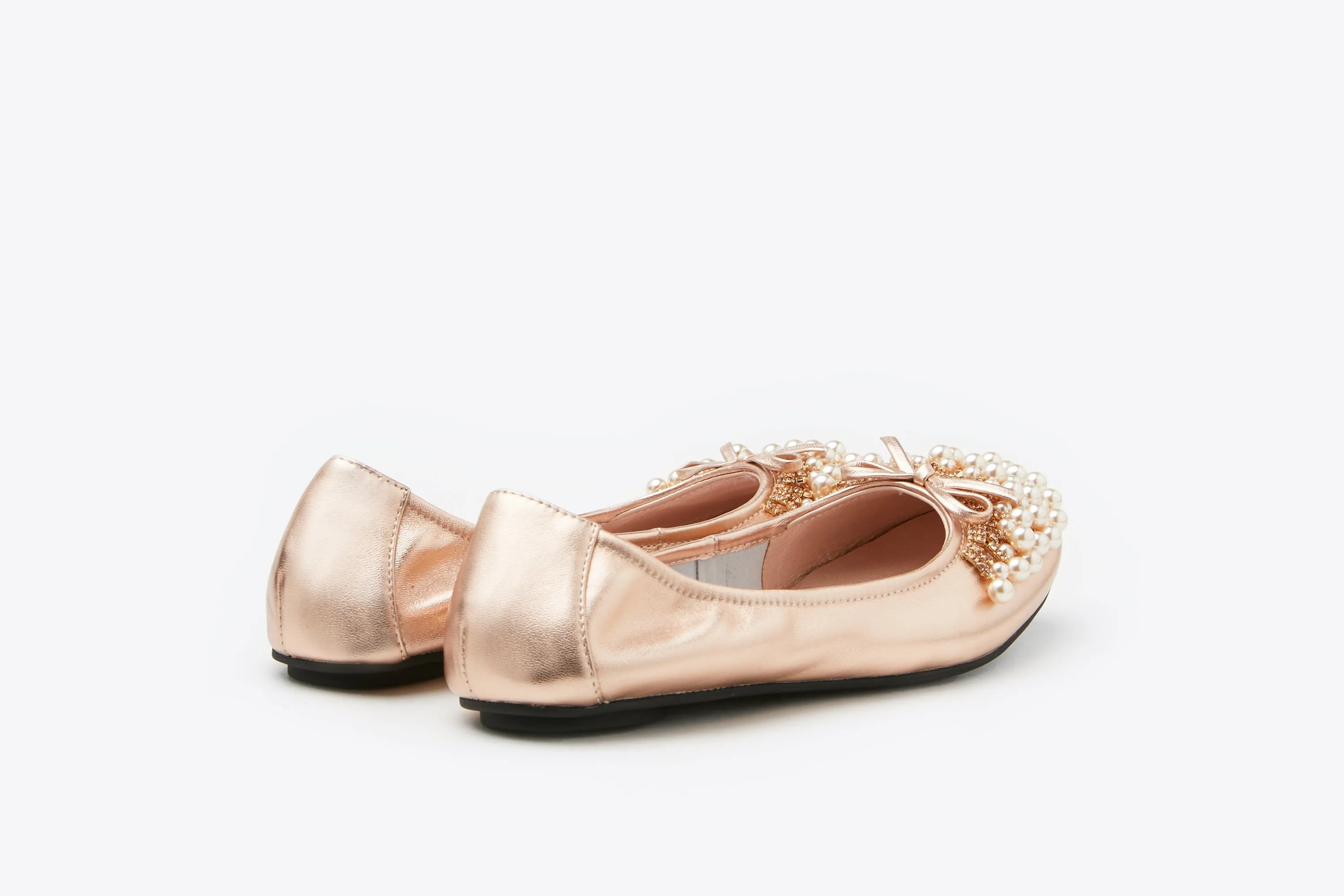Pearl Embellished Flats