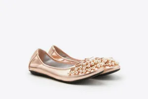 Pearl Embellished Flats