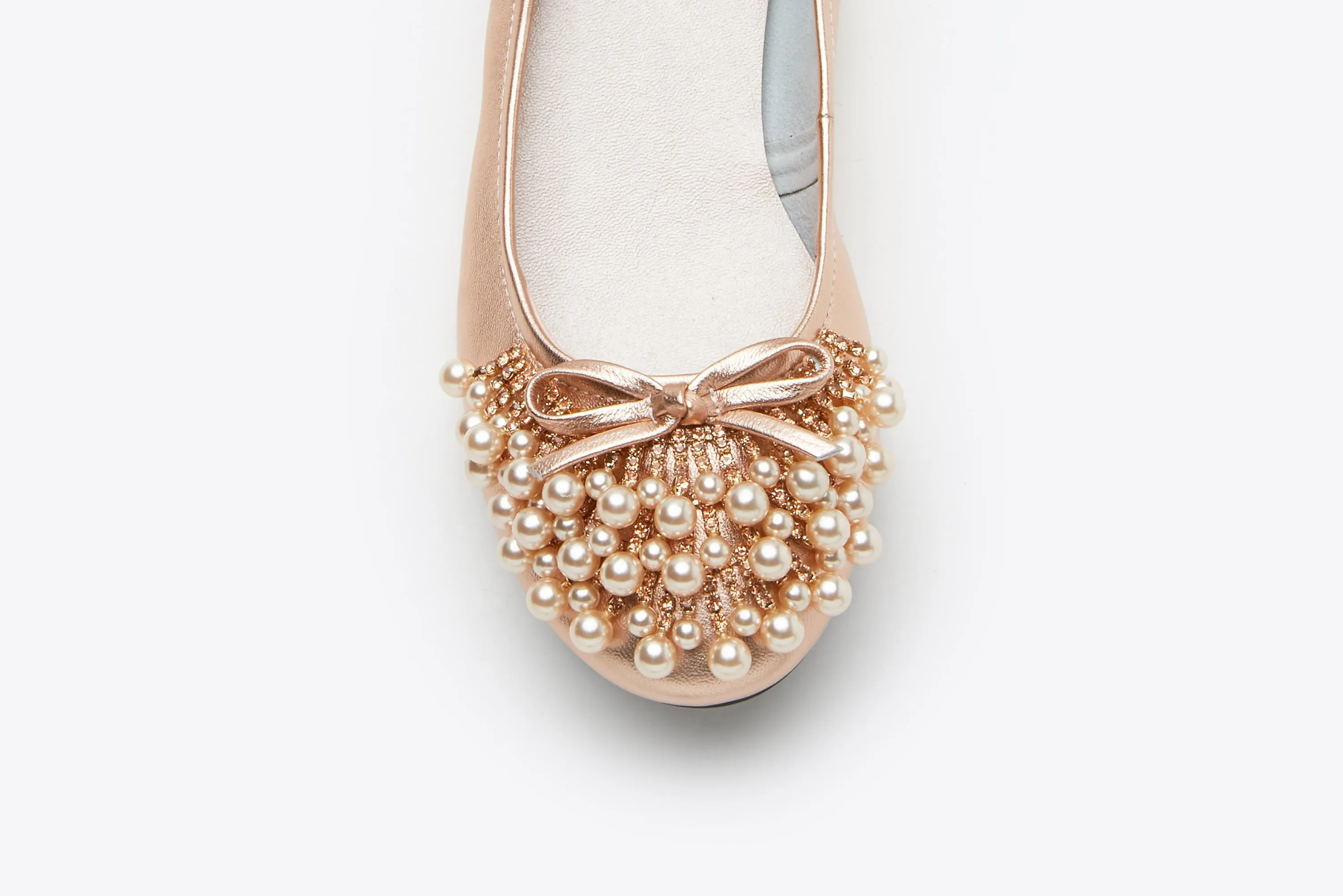 Pearl Embellished Flats