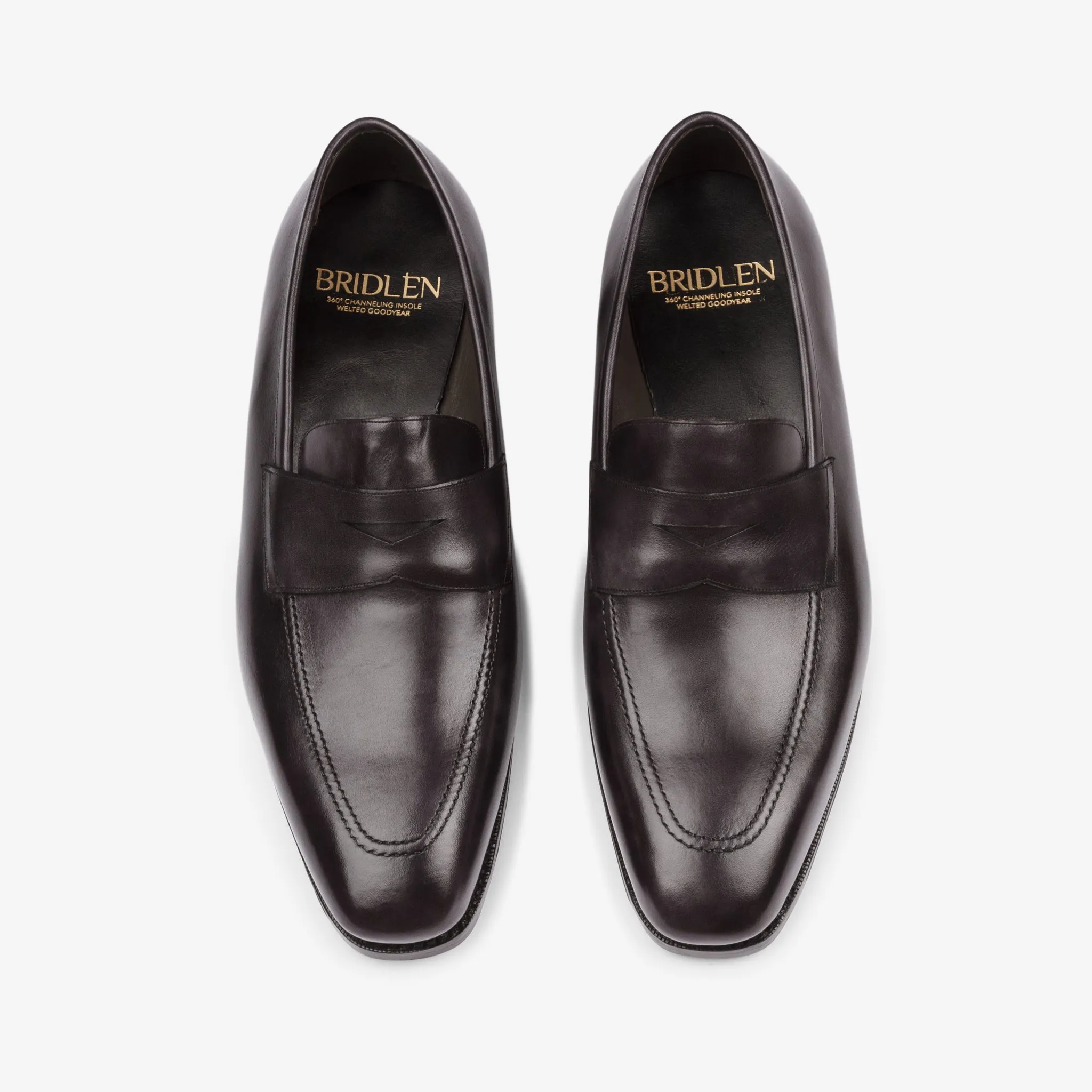 Penny Loafer - Black Museum calf - Deer Last