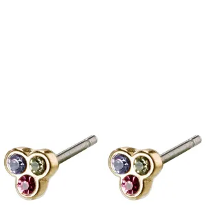 Pilgrim Caily Gold Stud Earrings - Multi