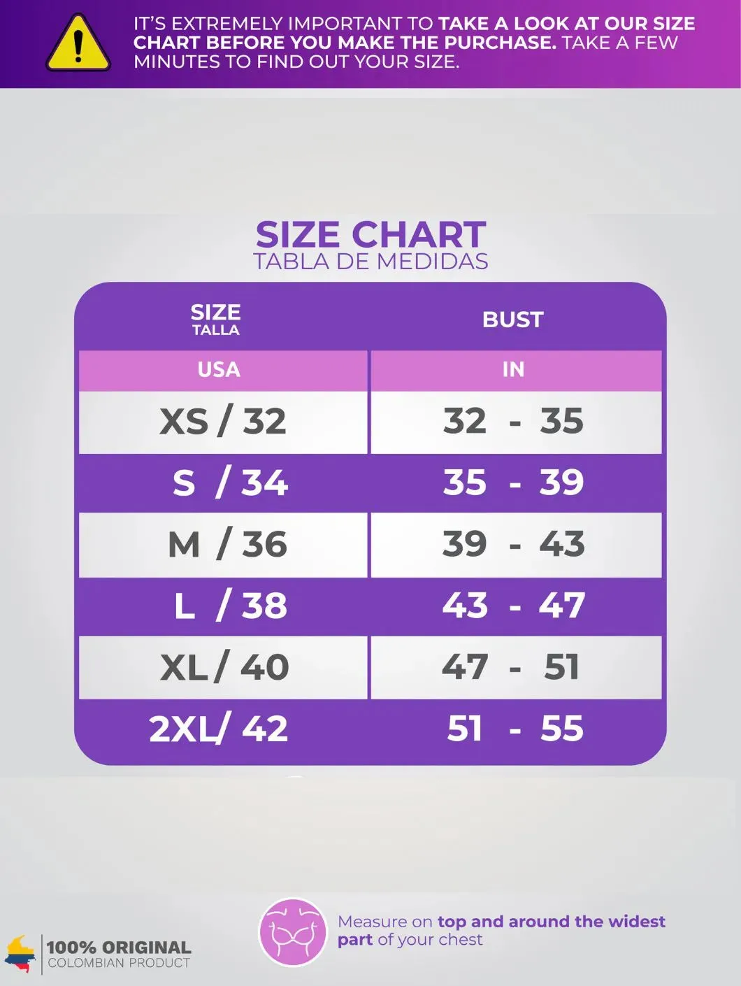 Post-Breast Augmentation & Mastectomy | Stage 1 Compression Bra | Front Closure for Easy Wear