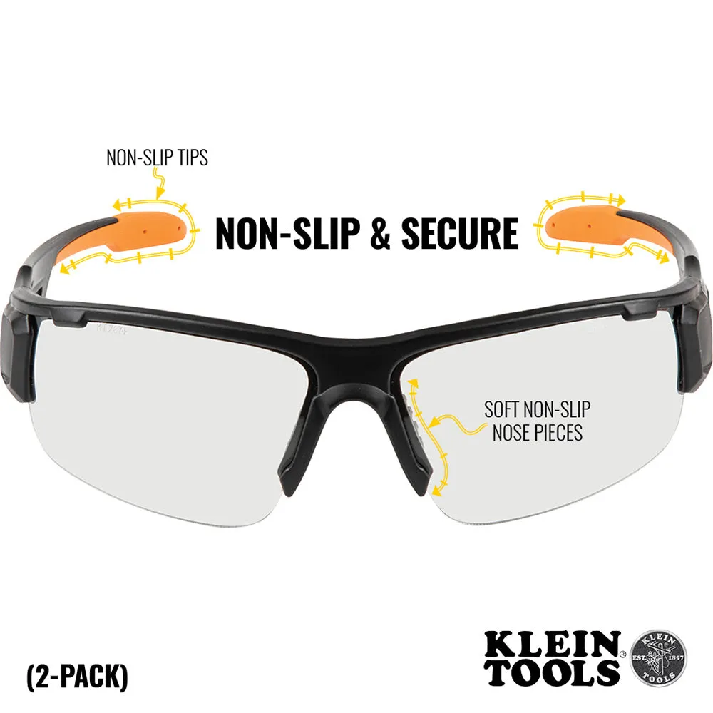 PRO Safety Glasses-Wide Lens, 2-Pack
