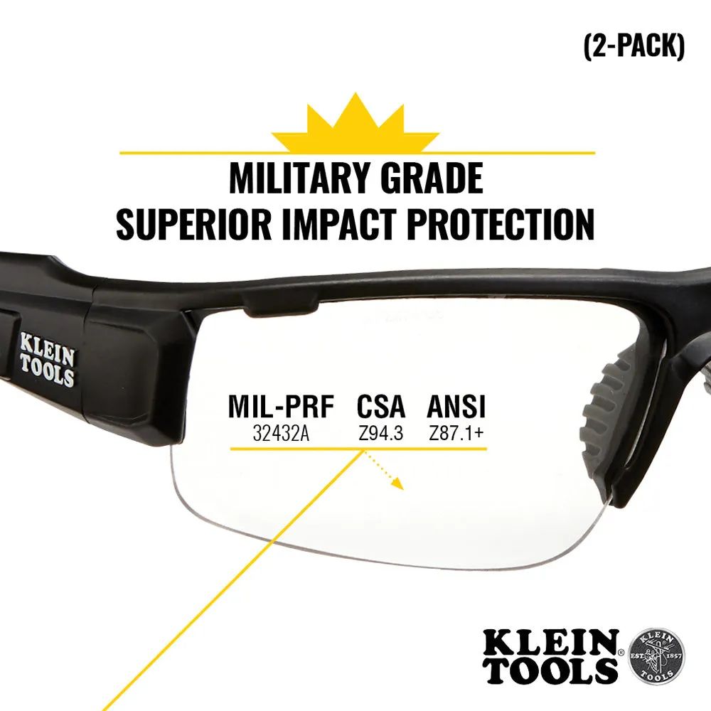 PRO Safety Glasses-Wide Lens, 2-Pack