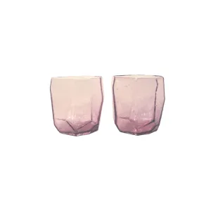 Purple Crystal Tumbler Pair