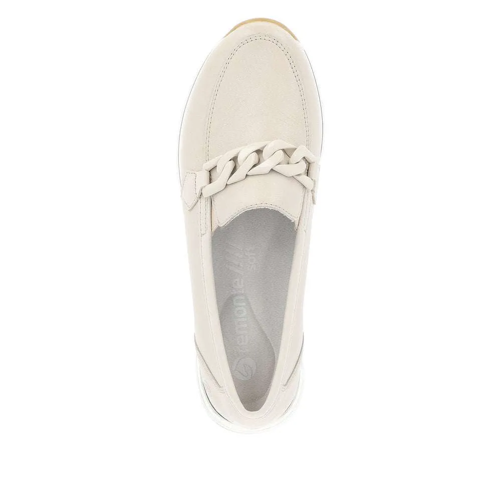 Remonte Beige Wide Fit Loafer |R671160