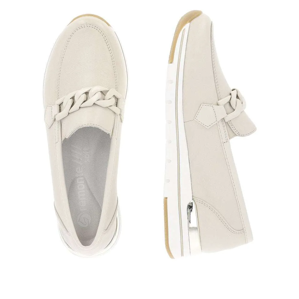 Remonte Beige Wide Fit Loafer |R671160