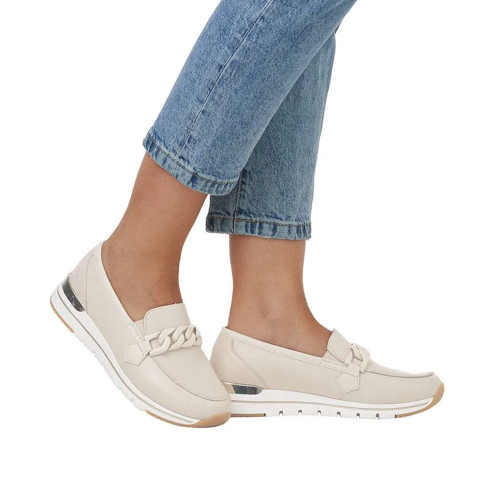 Remonte Beige Wide Fit Loafer |R671160