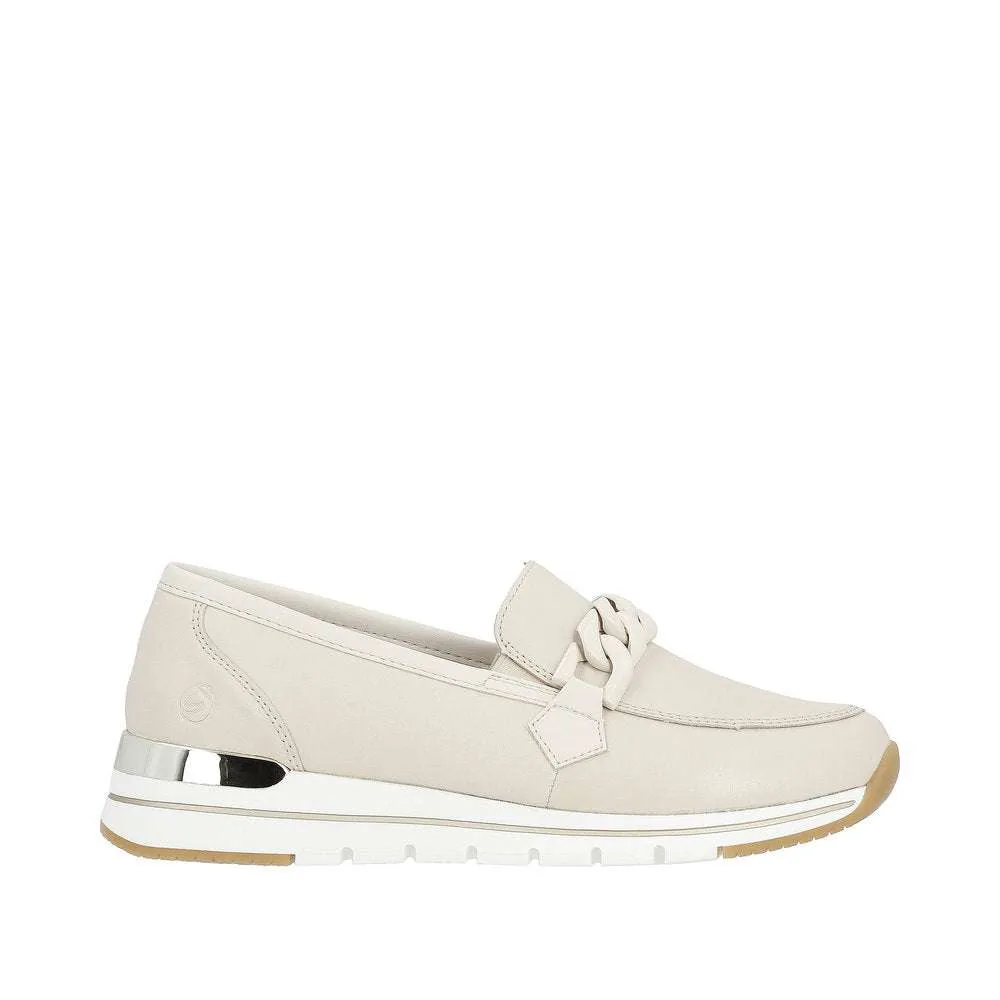 Remonte Beige Wide Fit Loafer |R671160