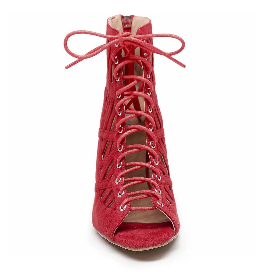 Respect - Red Vegan Suede - Street Sole