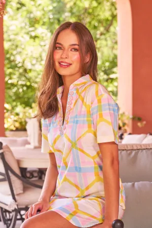 Rhodes Dress in Daffodil Picnic