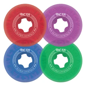 Ricta Super Crystals Transparent Purple Green Blue Red 95a Skateboard Wheels 54mm