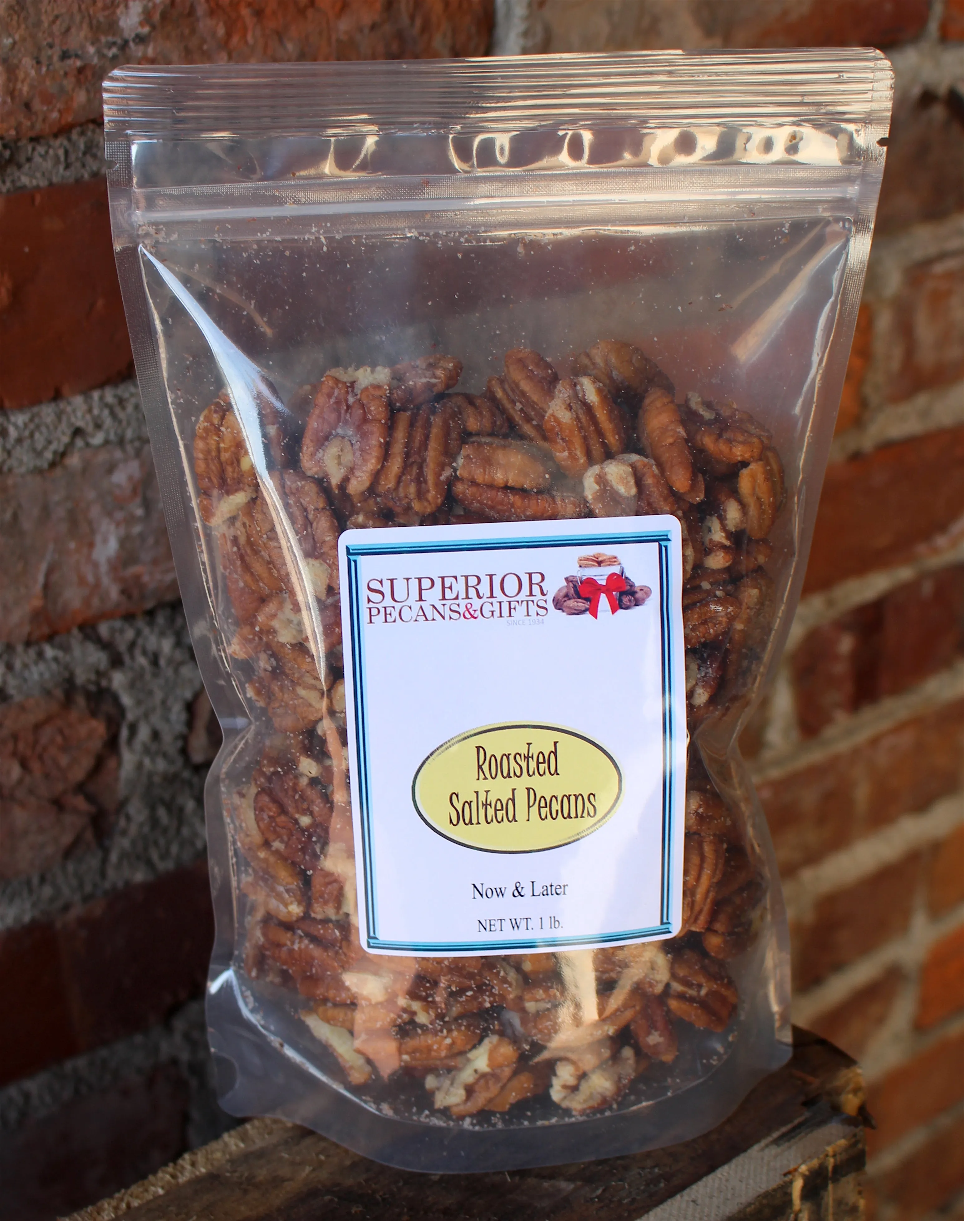 Roasted Salted Pecans - 1 LB Bag