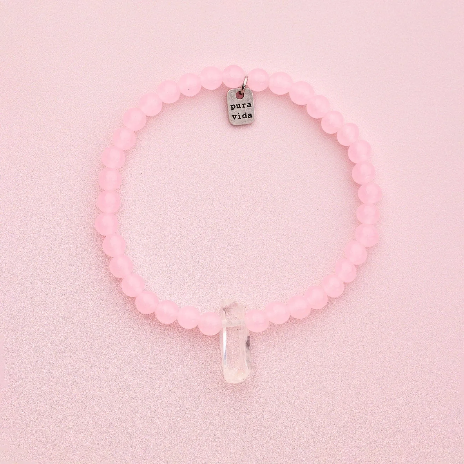 Rose Quartz Intention Stretch Bracelet