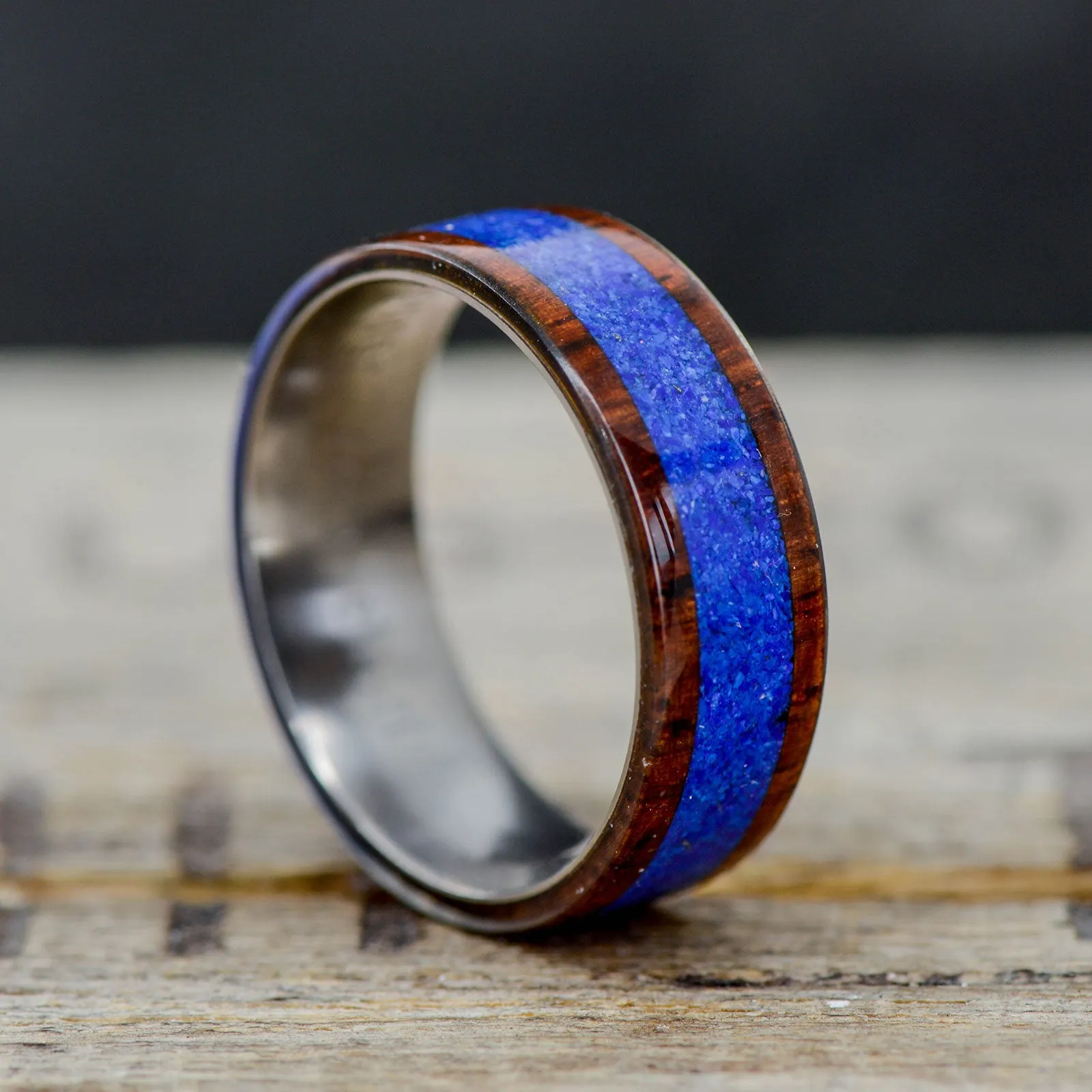 Rosewood, Blue Lapis Lazuli