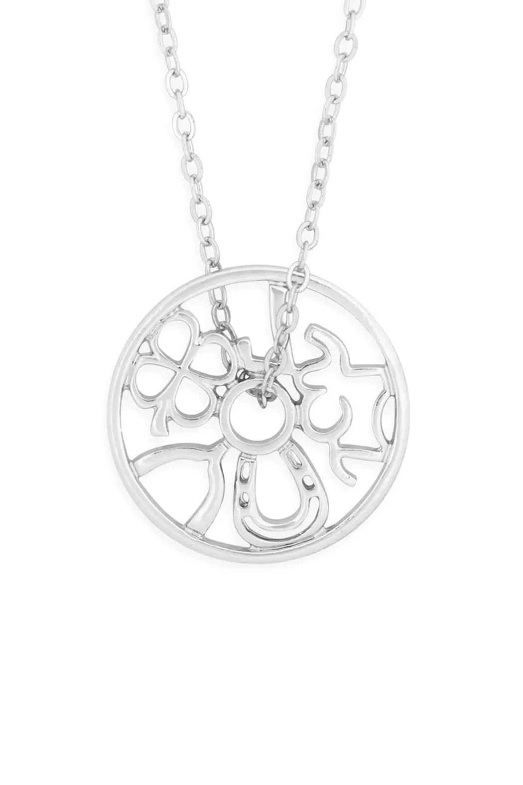 ROUND CAST PENDANT CHAIN NECKLACE