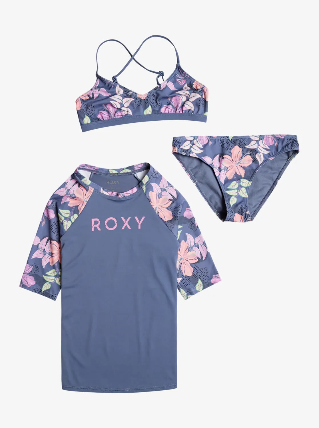 Roxy Hidden Garden Swim Set Pack - Wild Wind Sunny Floral RG