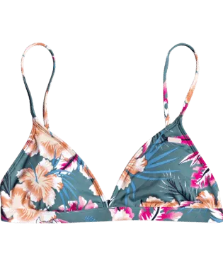 Roxy W Printed Beach Classics Fixed Triangle Bikini Top