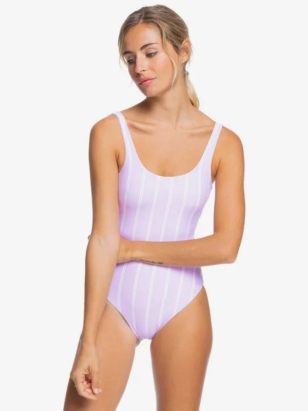 Roxy Womens Sea & Waves Reversible One Piece Swimsuit