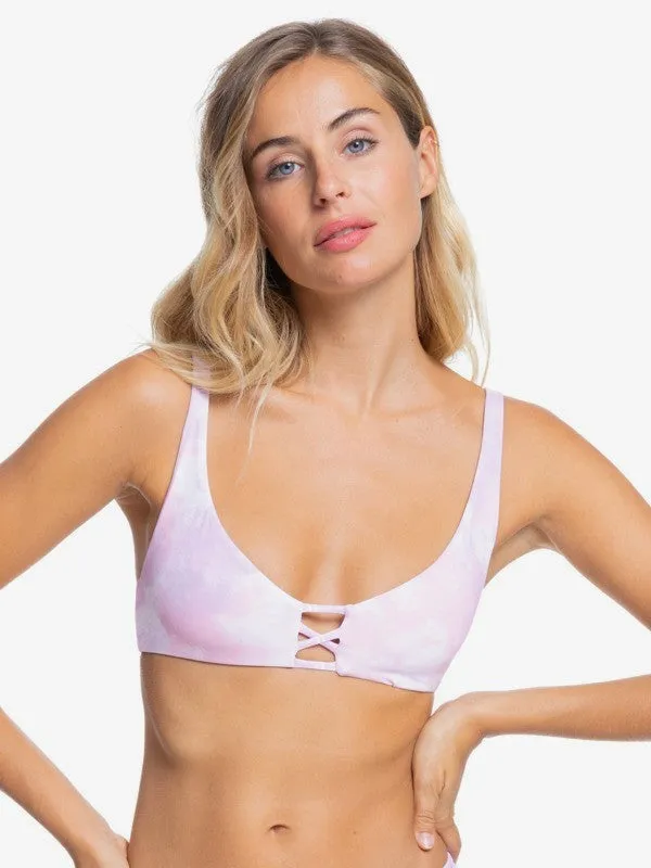 Roxy Womens Sea & Waves Revo Reversible Triangle Bikini Top