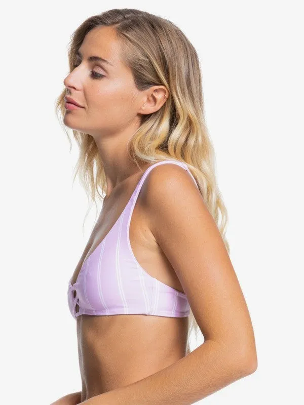 Roxy Womens Sea & Waves Revo Reversible Triangle Bikini Top