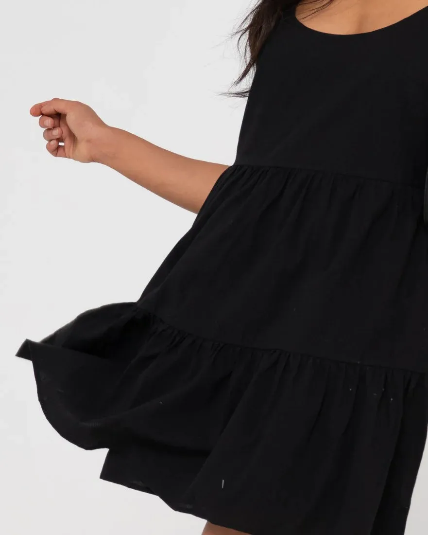 Rusty Heather Slip Dress Black DRL1242