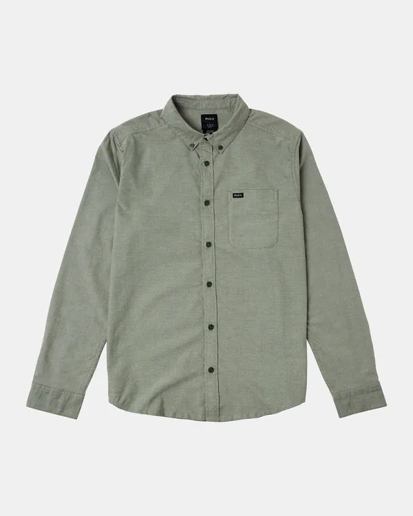 RVCA Mens Thatll Do Stretch Long Sleeve Shirt