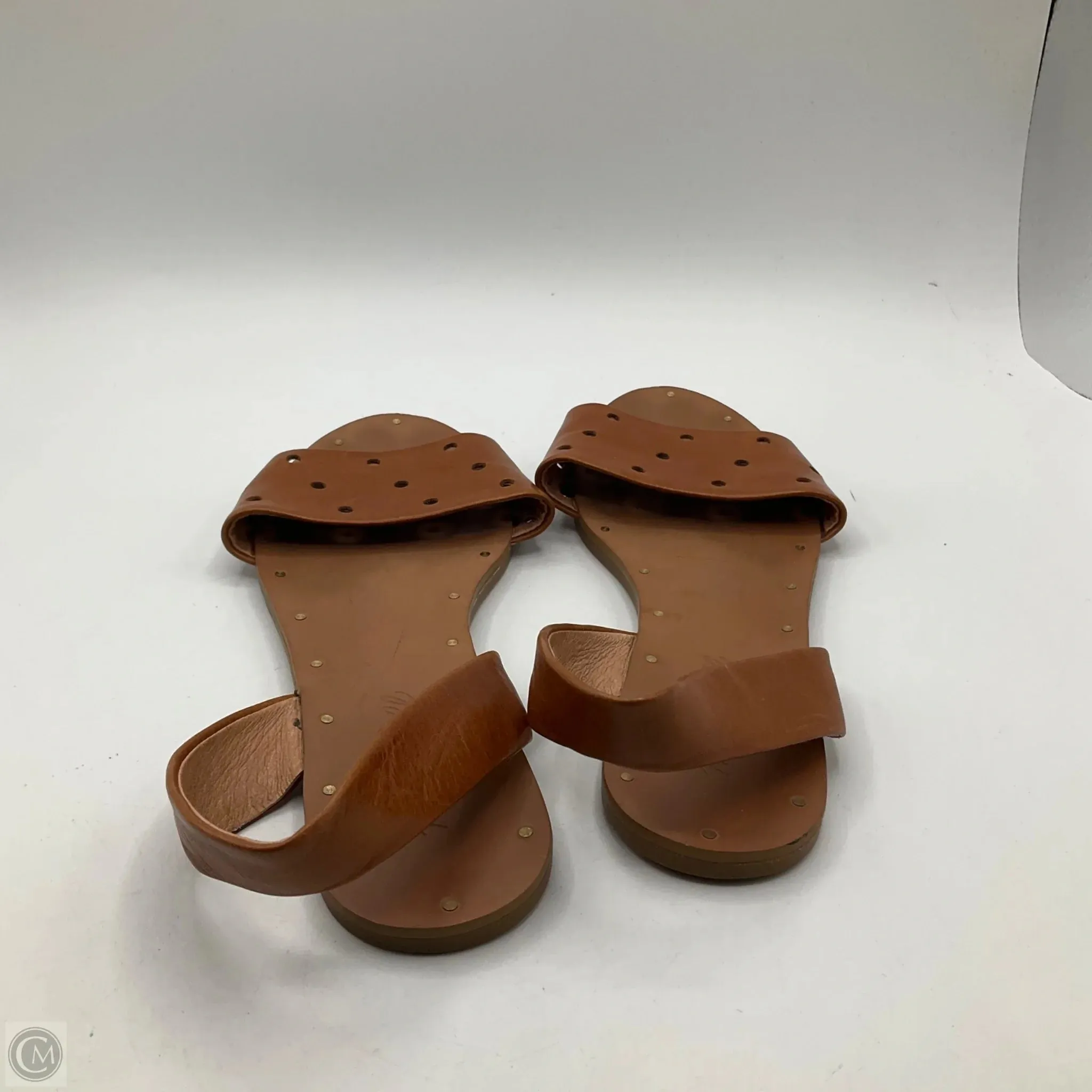 Sandals Flats By Madewell In Tan, Size: 6.5