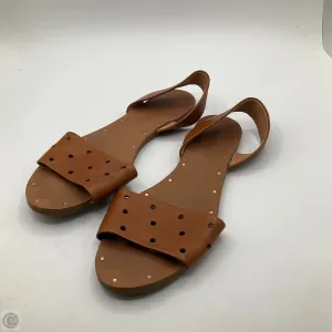 Sandals Flats By Madewell In Tan, Size: 6.5
