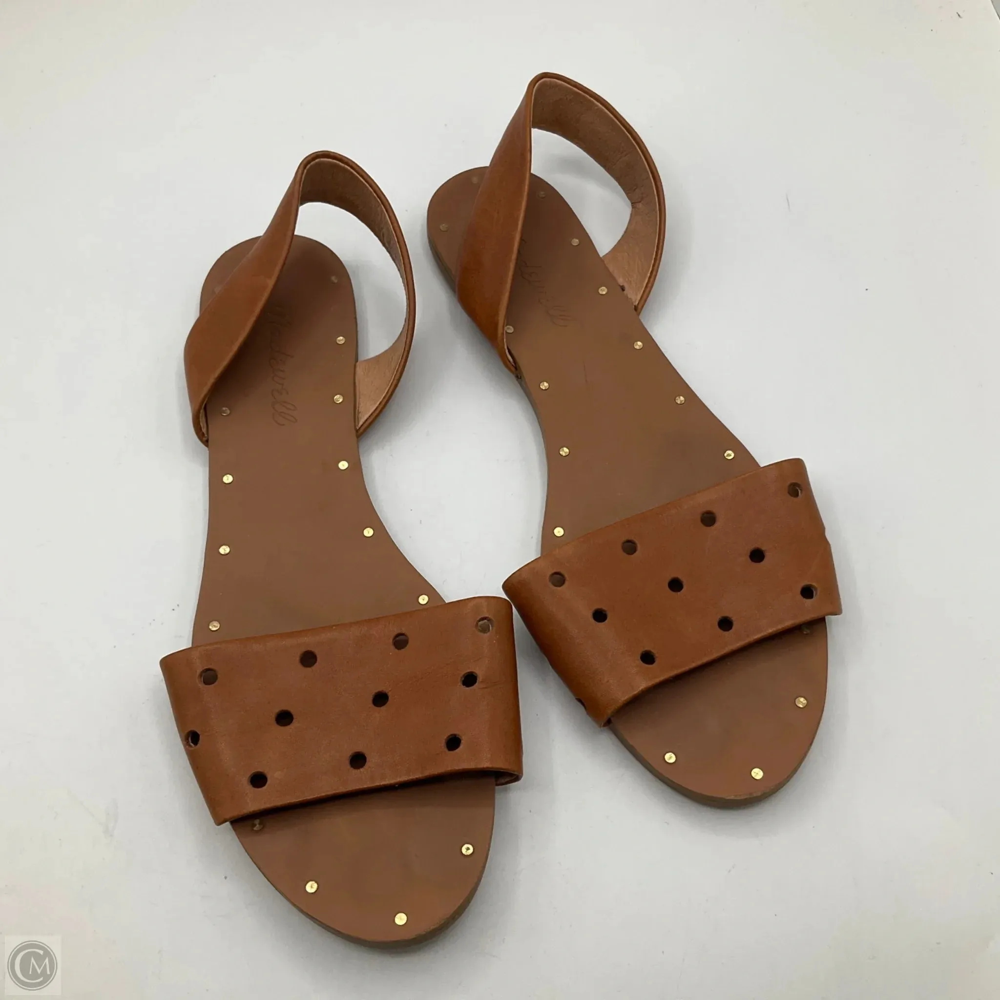 Sandals Flats By Madewell In Tan, Size: 6.5