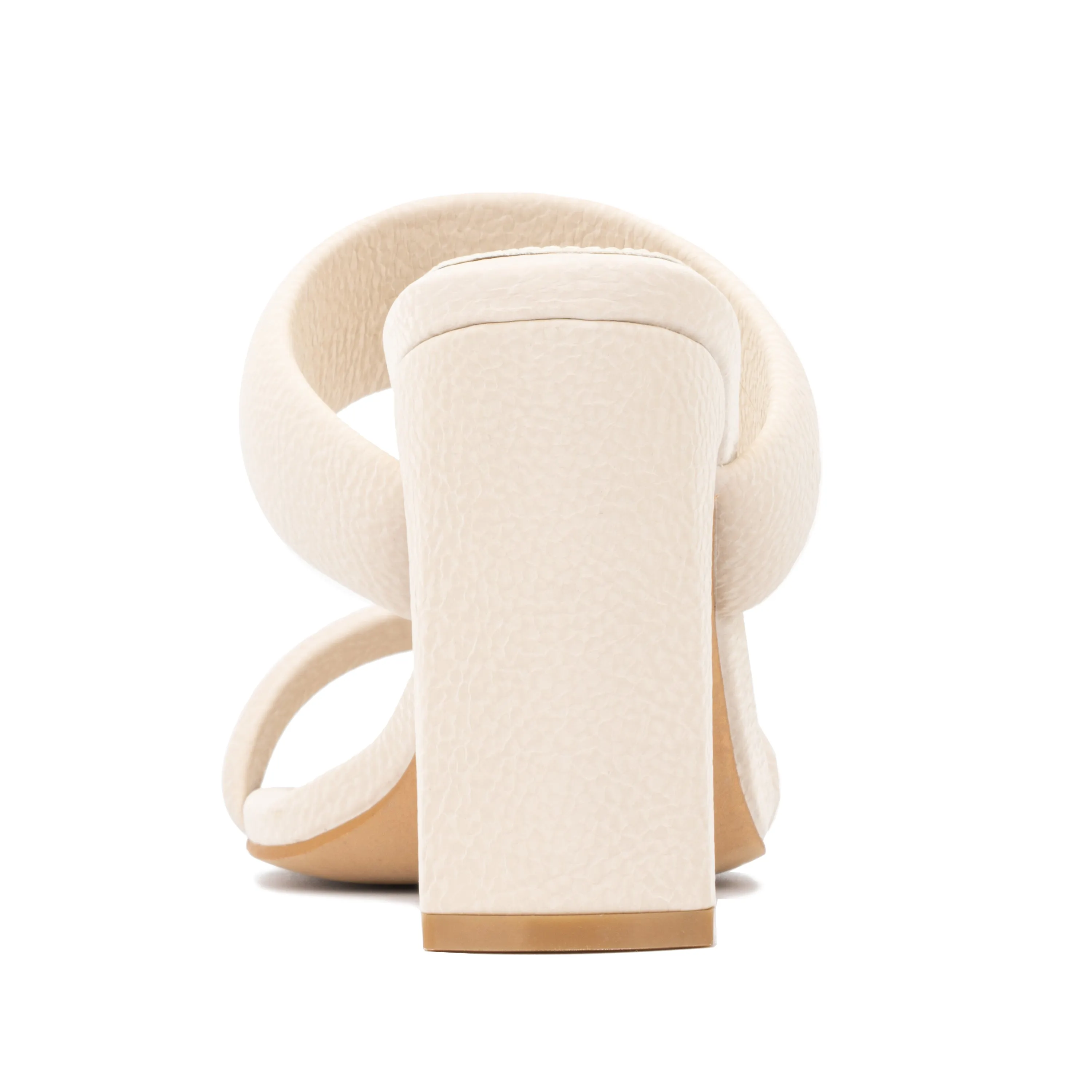 Sanica Puffy Strap Heeled Sandal