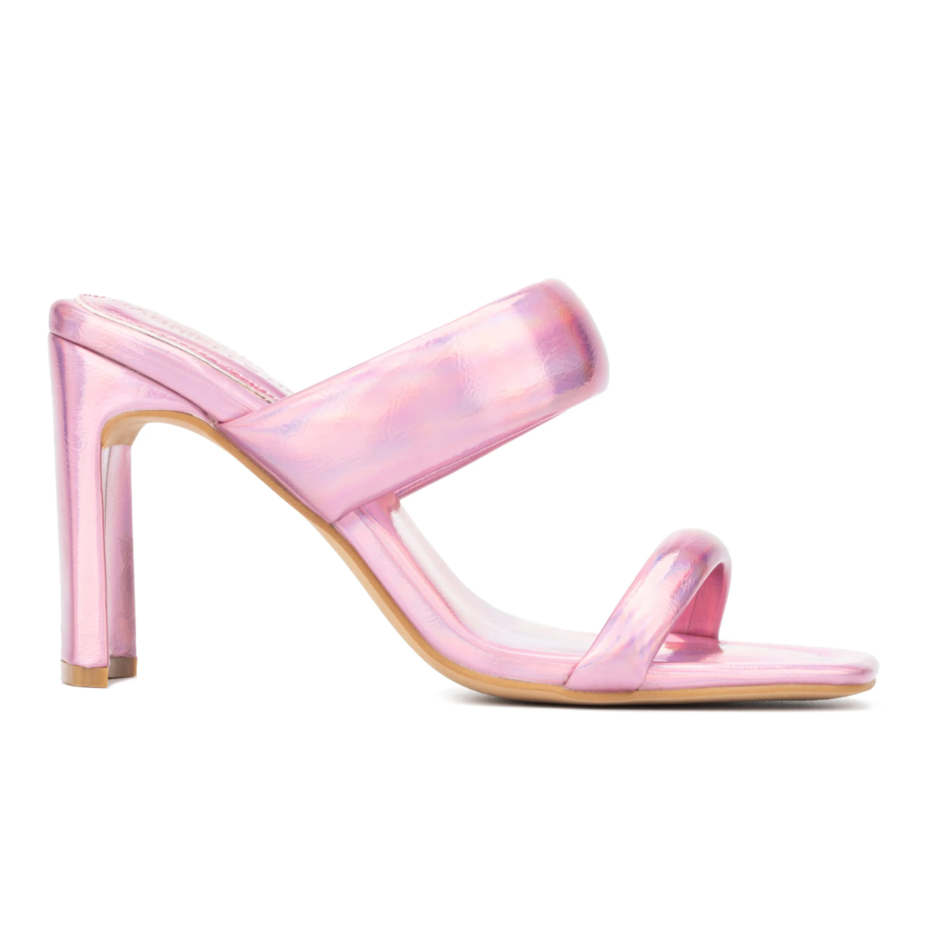 Sanica Puffy Strap Heeled Sandal