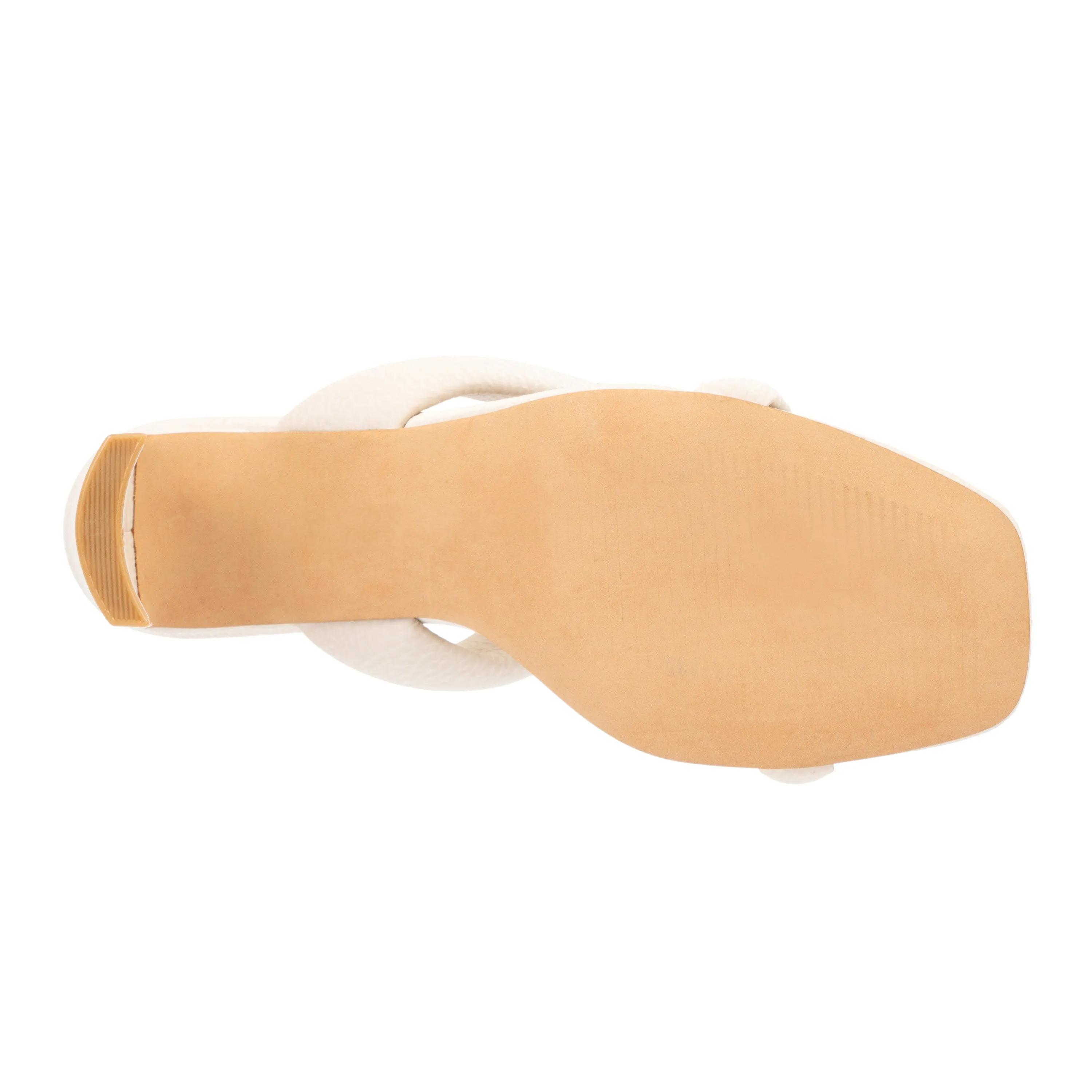 Sanica Puffy Strap Heeled Sandal