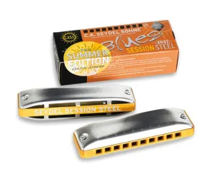 Seydel Blues SESSION STEEL Special Summer Edition Diatonic Harmonica