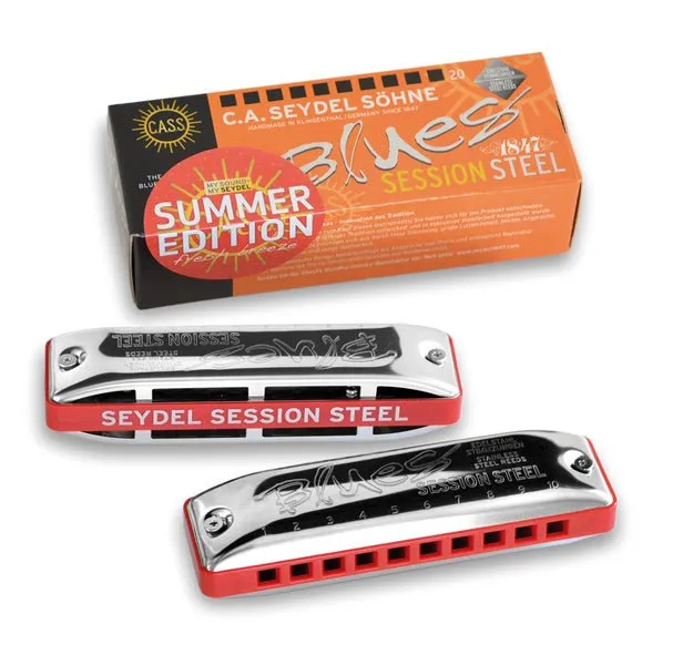 Seydel Blues SESSION STEEL Special Summer Edition Diatonic Harmonica