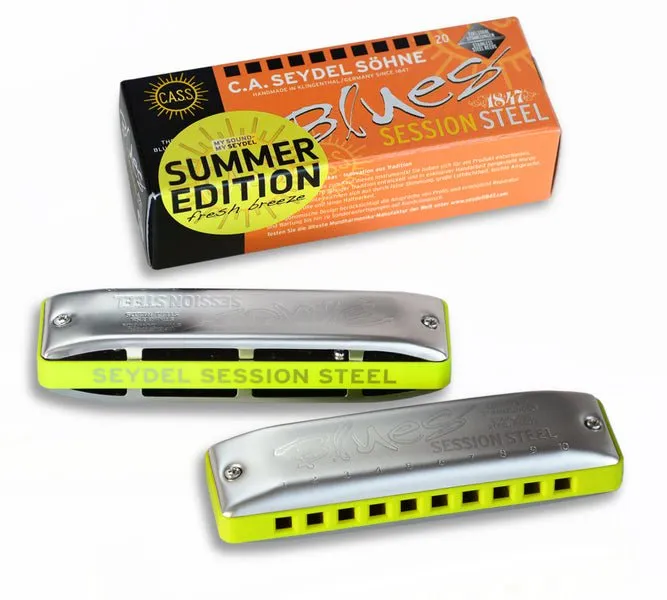 Seydel Blues SESSION STEEL Special Summer Edition Diatonic Harmonica