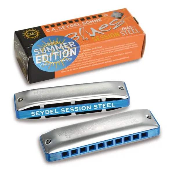 Seydel Blues SESSION STEEL Special Summer Edition Diatonic Harmonica