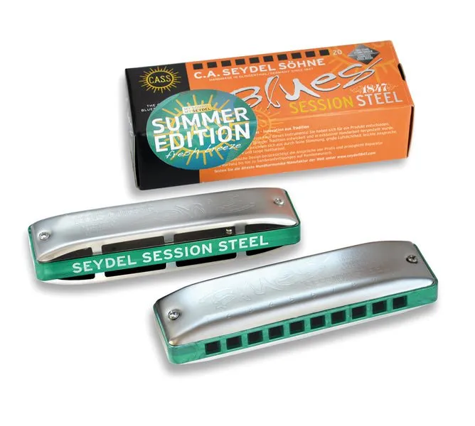 Seydel Blues SESSION STEEL Special Summer Edition Diatonic Harmonica