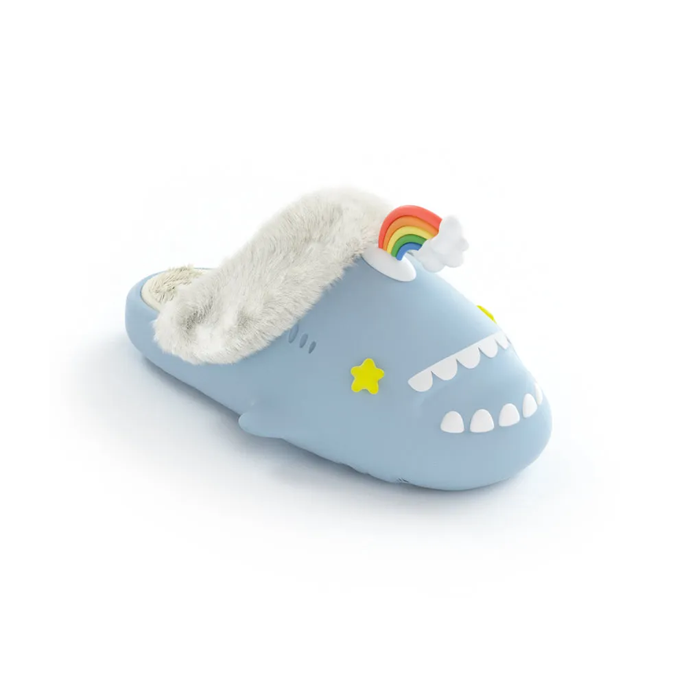 Sharkicks Pro - Winter Rainbow Star Eyes Heel-open