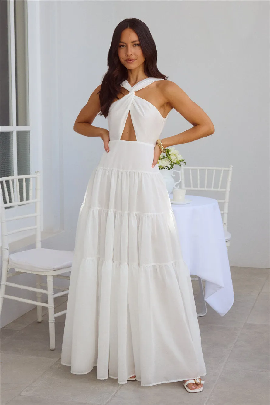 Shell Seekers Maxi Dress White
