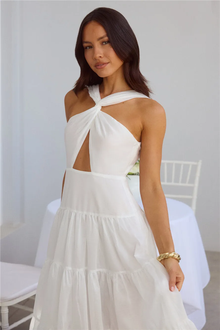 Shell Seekers Maxi Dress White